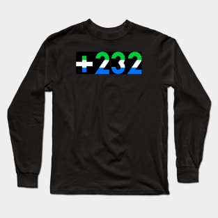 Sierra Leone Salone +232 Country calling code Long Sleeve T-Shirt